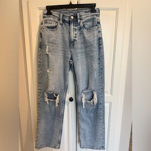 Arizona Jean Company Light Blue Distressed vintage straight